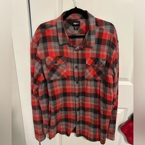 Fox Red and Black Flannel
